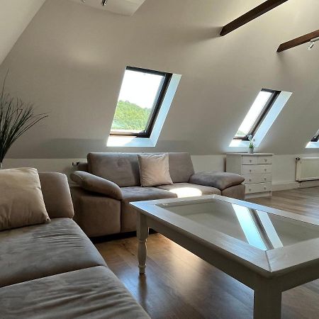 Saechsische-Schweiz-Ferienhaus-Wohnung-1-Mit-Elbblick-Sauna-Und-Kamin Königstein an der Elbe Eksteriør bilde