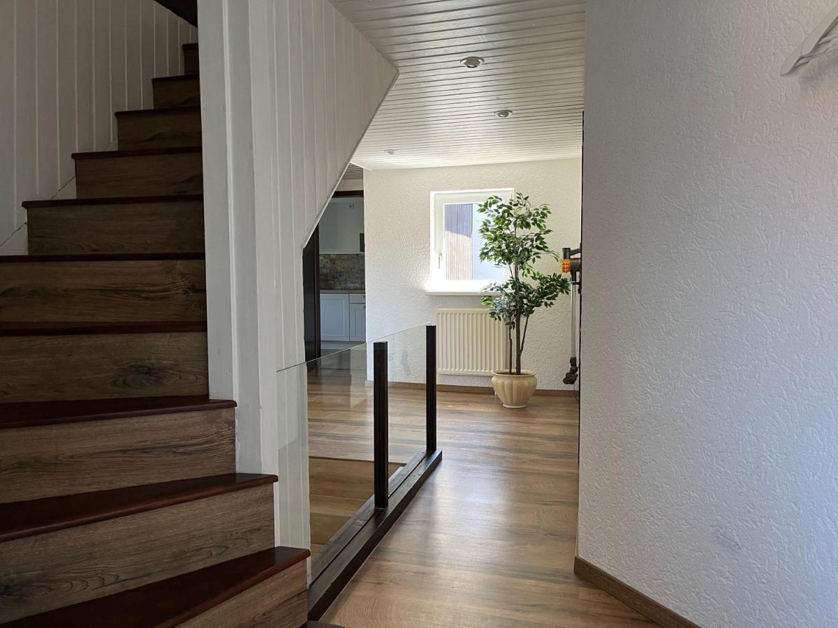 Saechsische-Schweiz-Ferienhaus-Wohnung-1-Mit-Elbblick-Sauna-Und-Kamin Königstein an der Elbe Eksteriør bilde