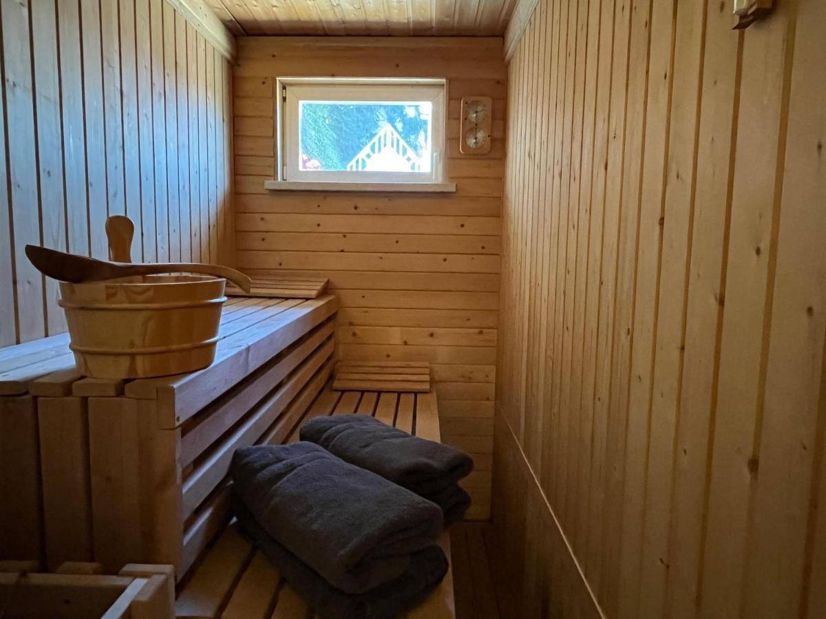 Saechsische-Schweiz-Ferienhaus-Wohnung-1-Mit-Elbblick-Sauna-Und-Kamin Königstein an der Elbe Eksteriør bilde